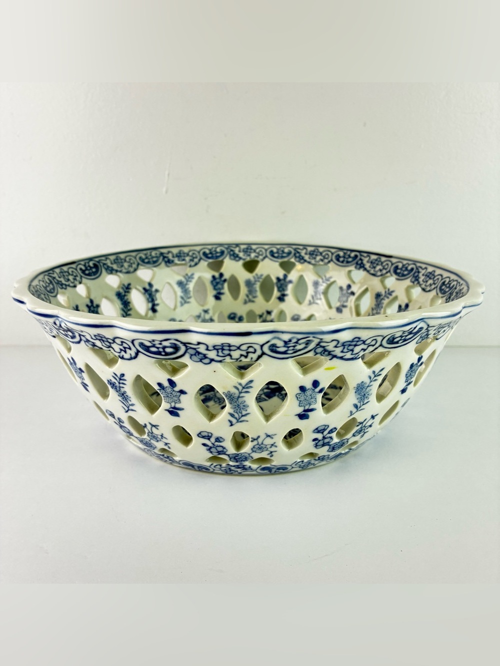 Andrea by Sadek Porcelain Basket Bowl